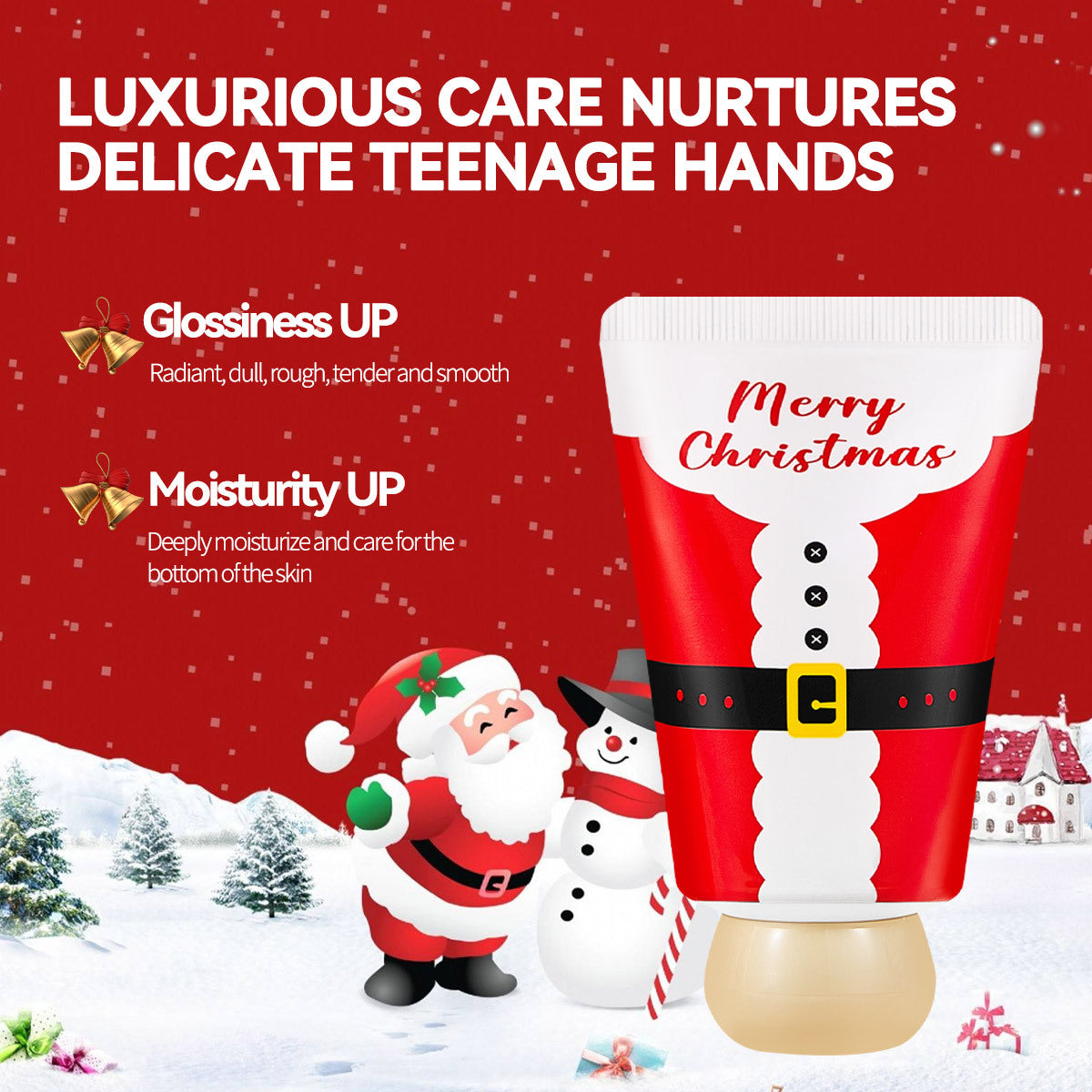 Santa Claus Hand Cream Set - Hypoallergenic, Glycerin & Ceramide Rich, Moisturizing Hand Care For All Skin Types, Ideal Christmas Gift With Plant Squalane - 5 - CJ