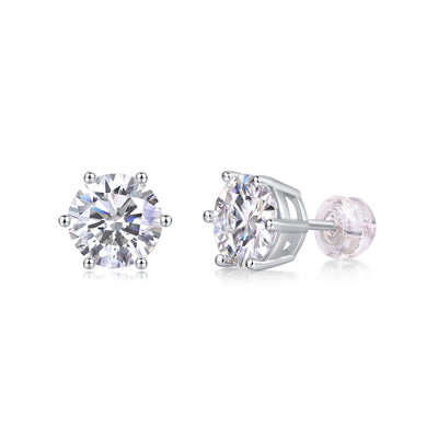 1Years Quiet Good Luxury Fashion Diamond Earrings Stud Mosan Diamond Silver Jewelry Prohibit TikTok sales - 5 - CJ