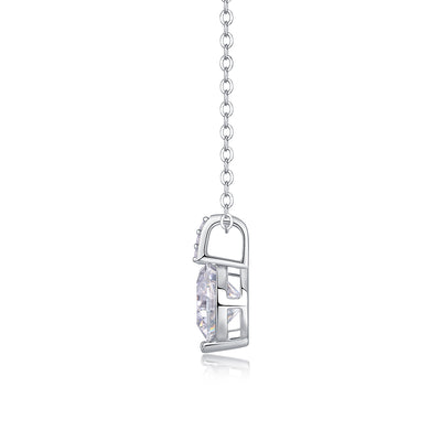 1A Lifetime Of Brilliance - A Fashionable And Luxurious Diamond Jewelry Pendant Set With 2 - carat Moissanite S925 Sterling Silver And Platinum Plating Prohibit TikTok sales - 5 - CJ