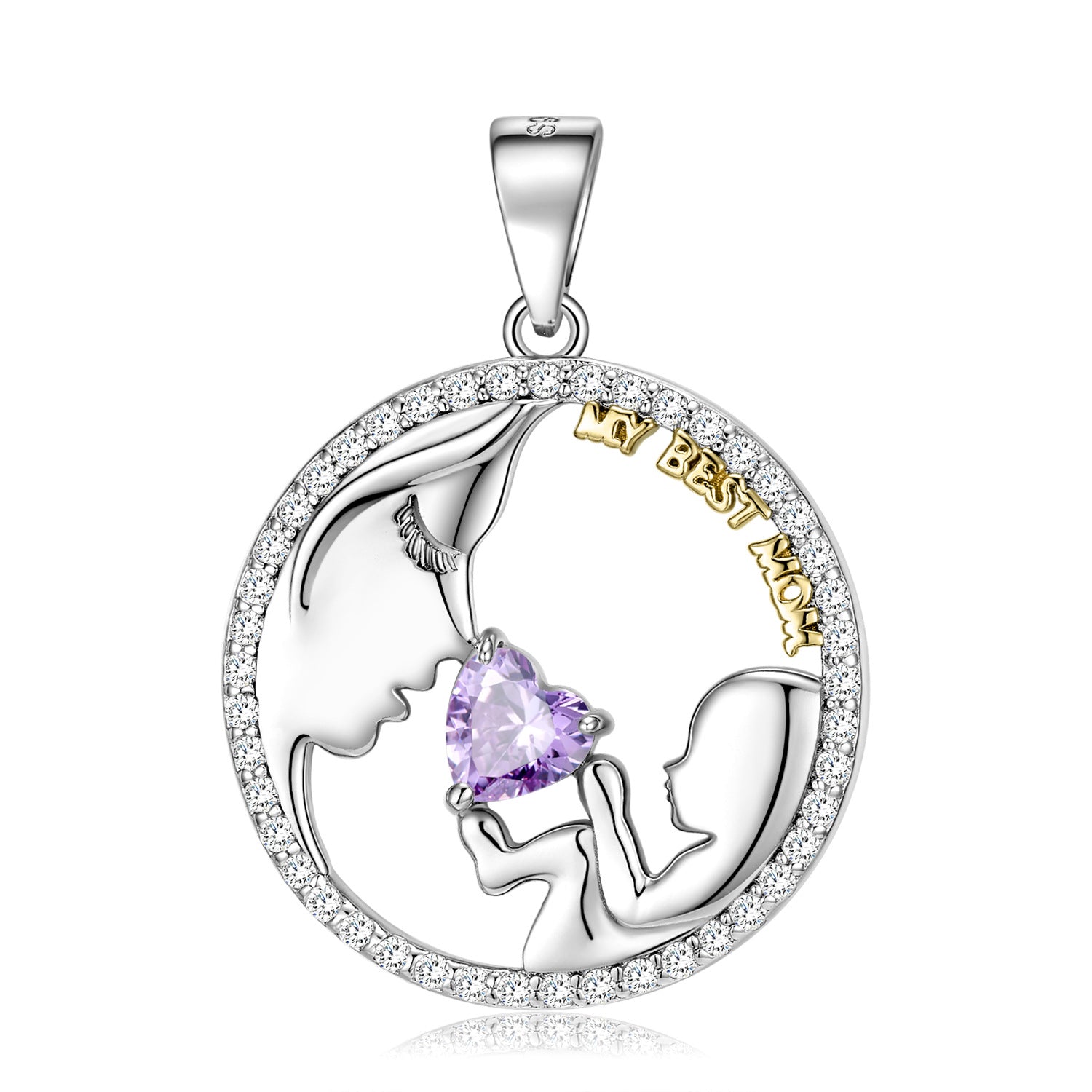 S925 Sterling Silver Mom&baby Necklace Mother's Day Series Ins Style Sweater Chain - 4 - https://x.com/titan_prim62775J - PNC00832 - CJJE1599731 - PNC00832
