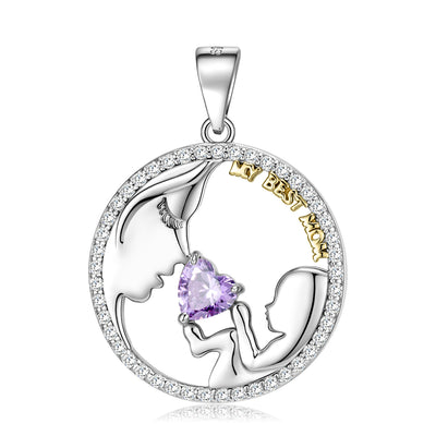 S925 Sterling Silver Mom&baby Necklace Mother's Day Series Ins Style Sweater Chain - 4 - https://x.com/titan_prim62775J - PNC00832 - CJJE1599731 - PNC00832