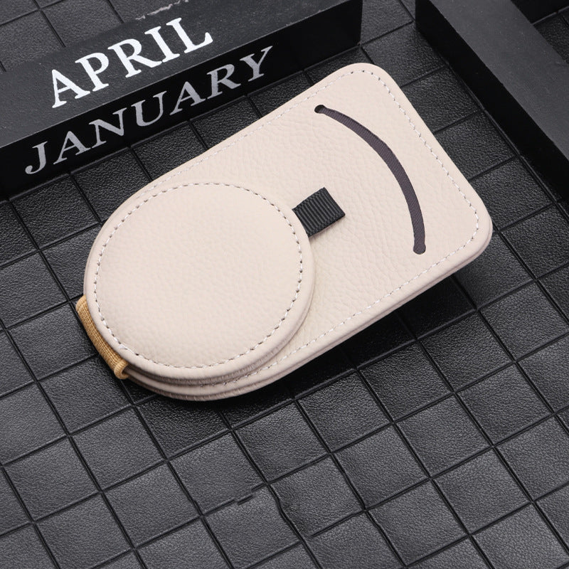 Car Glasses Holder Universal Sun Visor Eyeglasses Clip Sunglasses Case Card Holder Auto Interior Accessories - 0 - CJ - Beige - CJQC127510802BY