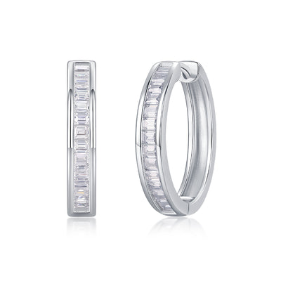 1The Dawn Of Luxury Fashion Diamond Earrings Earrings Studded With Mosan Diamond Silver Jewelry Prohibit TikTok sales - 5 - CJ