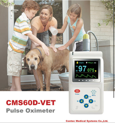 Veterinary Color Display CMS60D - VET Pulse Oximeter Spo2 Probe PR VET Monitor - 5 - CJ