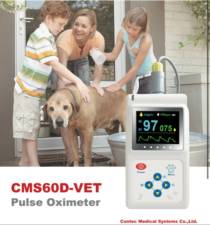 Veterinary Color Display CMS60D - VET Pulse Oximeter Spo2 Probe PR VET Monitor - 5 - CJ