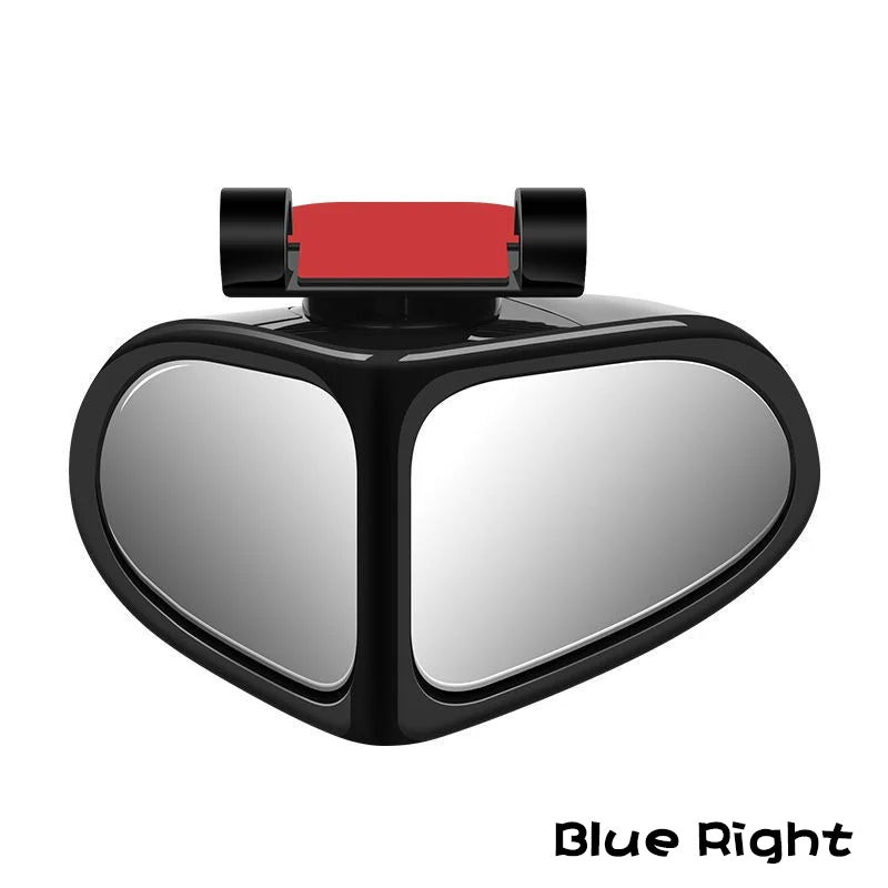 Car Reversing Small Round Mirror Front And Rear Wheel Wide - Angle Mirror Double - Sided Auxiliary Rearview 360 Adjustable Wide Angle Side Rear View Mirror For Car - 5.0 - CJ