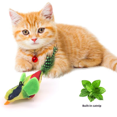 Vocal Simulation Squeaky Bird Cat Toy For Self - amusement - 0 - CJ