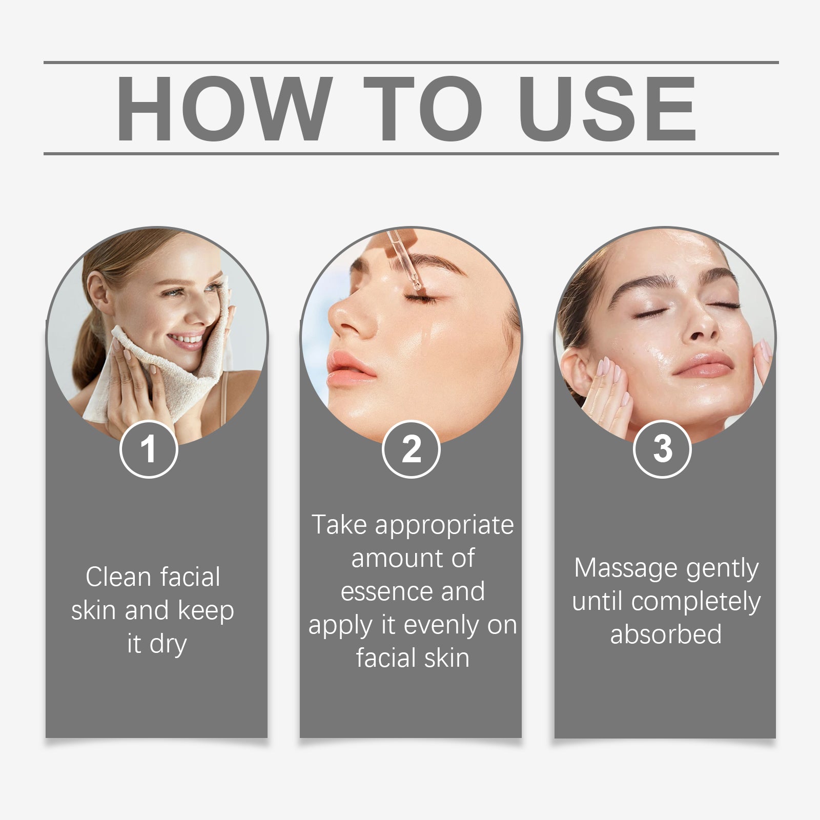 OUHOE Polypeptide Facial Essence, Moisturizing, Hydrating, Brightening And Glowing Facial Skin Essence