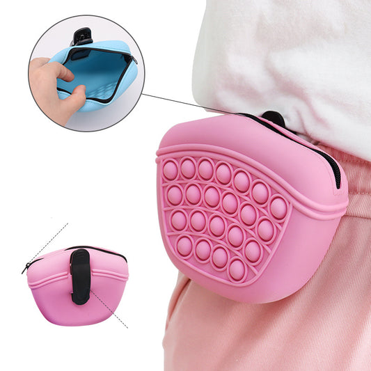 Bag Silicone Feed Dogs Treat Pouch Pet Training Bag Bundle Pocket Waist Pack Pet Portable Dog Training Waist Bag Treat Snack Bait Dogs Soft Washable Outdoor Feed Storage Pouch Food Reward Silica Bags - 5 - CJ