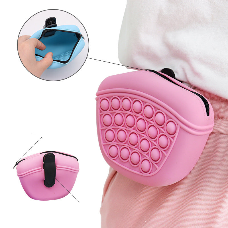 Bag Silicone Feed Dogs Treat Pouch Pet Training Bag Bundle Pocket Waist Pack Pet Portable Dog Training Waist Bag Treat Snack Bait Dogs Soft Washable Outdoor Feed Storage Pouch Food Reward Silica Bags - 5 - CJ