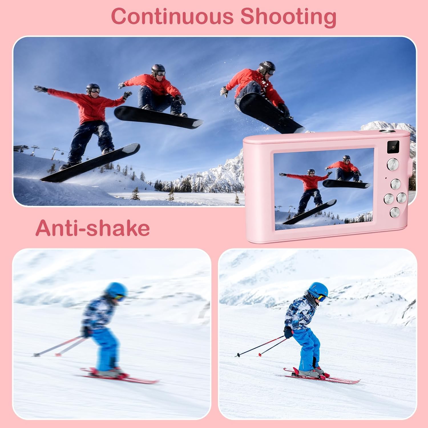 Kids Digital Camera Christmas Birthday Gifts With 32GB SD Card - 5 - CJ