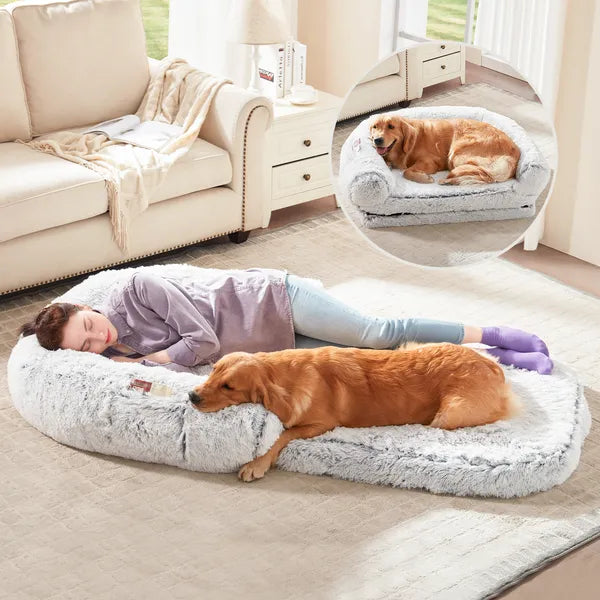Human Dog Bed 71 X 43 X12 Dog Beds For Large Dogs Foldable Plush Washable Dog Bed For People Doze Off, Orthopedic Dog Beds For Humans Size Fits You And Pets - 5 - CJ