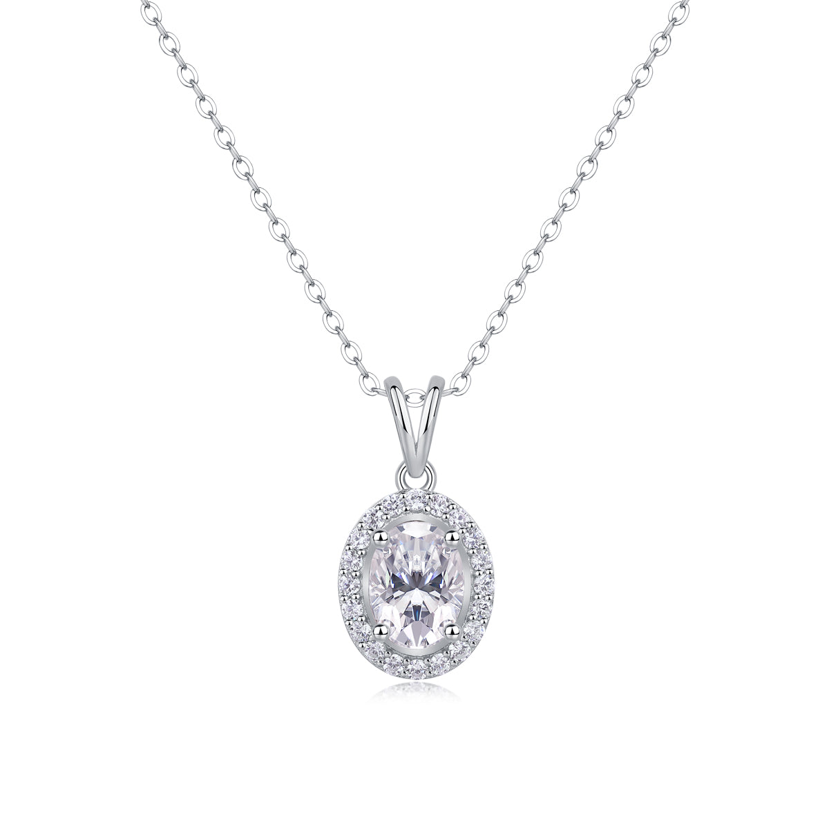 1Infinite - A Fashionable And Luxurious Diamond Jewelry Pendant Set With Moissanite S925 Sterling Silver And Platinum Plating Prohibit TikTok sales - 5 - CJ