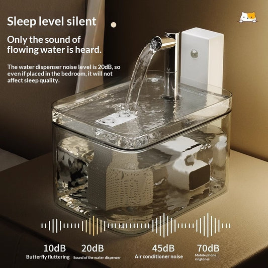 Cat Water Fountain Wireless Sensor Pet Smart Drinking Fountain - 0 - CJ