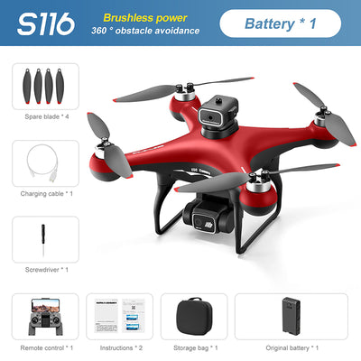 S116 Brushless Drone With Four - Way Obstacle Avoidance, HD Aerial Photography, Optical Flow Positioning, Remote Control, Long Battery Life - 5 - CJ