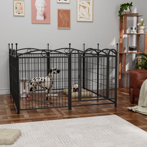 32 Inch 8 Panel Metal Dog Fence Pet Outdoor Playpen - 5 - CJ