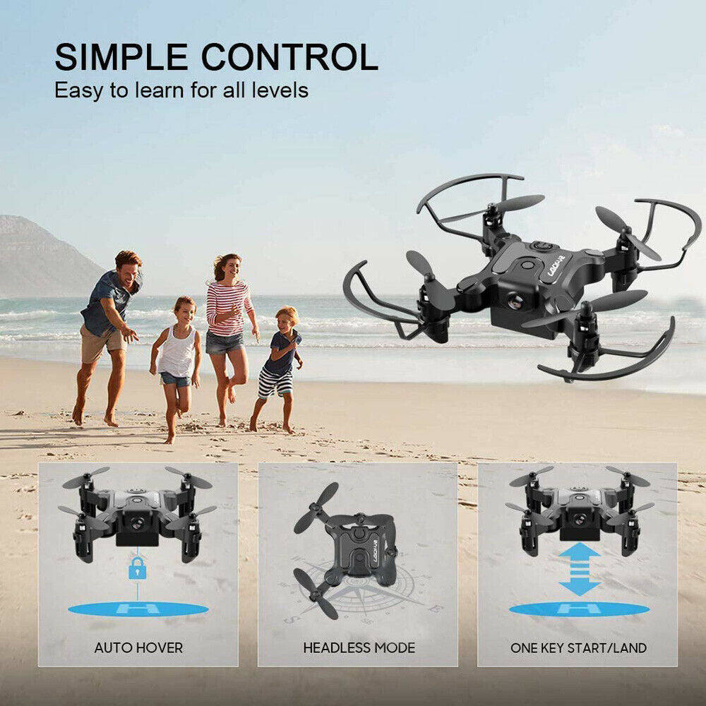 AU 4DRC V2 Mini Drone Selfie WIFI FPV With HD Camera Foldable Arm RC Quadcopter Toy.