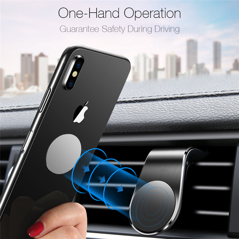 Car Magnet Magnetic Air Vent Mount Holder Magnetic Car Phone Holder Stand 360 Metal Car Air Vent Magnet Stand In Car GPS Mount Holder - 5 - cjdropshipping