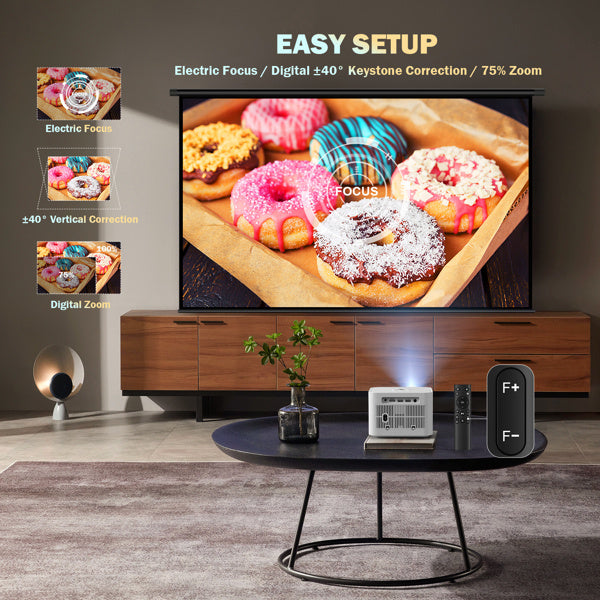 DBPOWER H89 720P Projector With Motorized Focus 5G-It Is Prohibited To Sell On Amazon, Walmart, And Temu Platforms, And It Will Not Be Shipped On Weekends