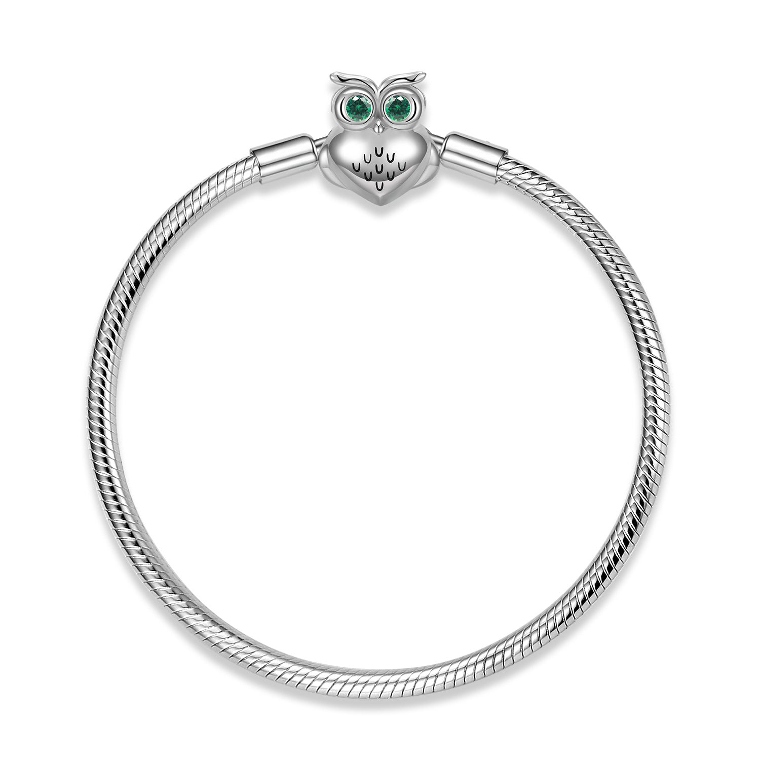 S925 Sterling Silver Snake Bone Chain Bracelet Owl Buckle 3MM Basic Chain Diy Chain - 4 - https://x.com/titan_prim62775J - PG0062 - 21cm - CJJE1599614 - PG0062 - 21cm
