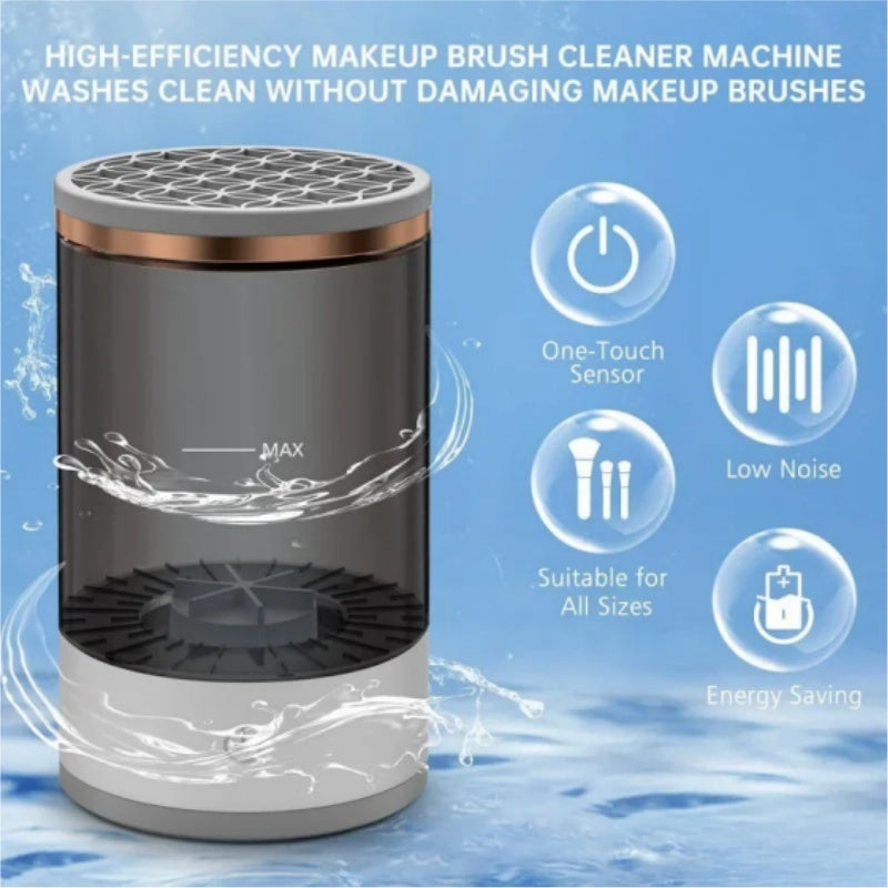 Makeup Brush Cleaner Automatic Rotating Makeup Brush Cleaner USB Portable Electric Cosmetic Makeup Brush Rotary Washing Machine - 5 - CJ