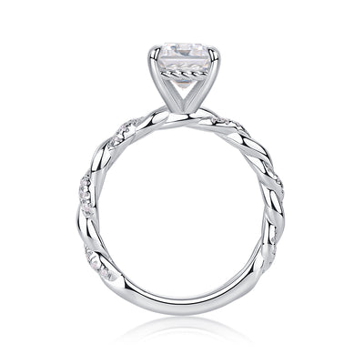 1Chasing Light - A Fashionable Diamond Jewelry Piece Set With Moissanite S925 Sterling Silver And Platinum - plated Diamond Ring Prohibit TikTok sales - 5 - CJ