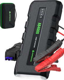 4000A Emergency Starting Power Supply 12V Portable Car Battery Jump Starter With 18W Fast Charge For 10L Gasoline And 8L Diesel Engines With LED Light Jump Starter Cable And EVA Storage Box - 5 - cjdropshipping