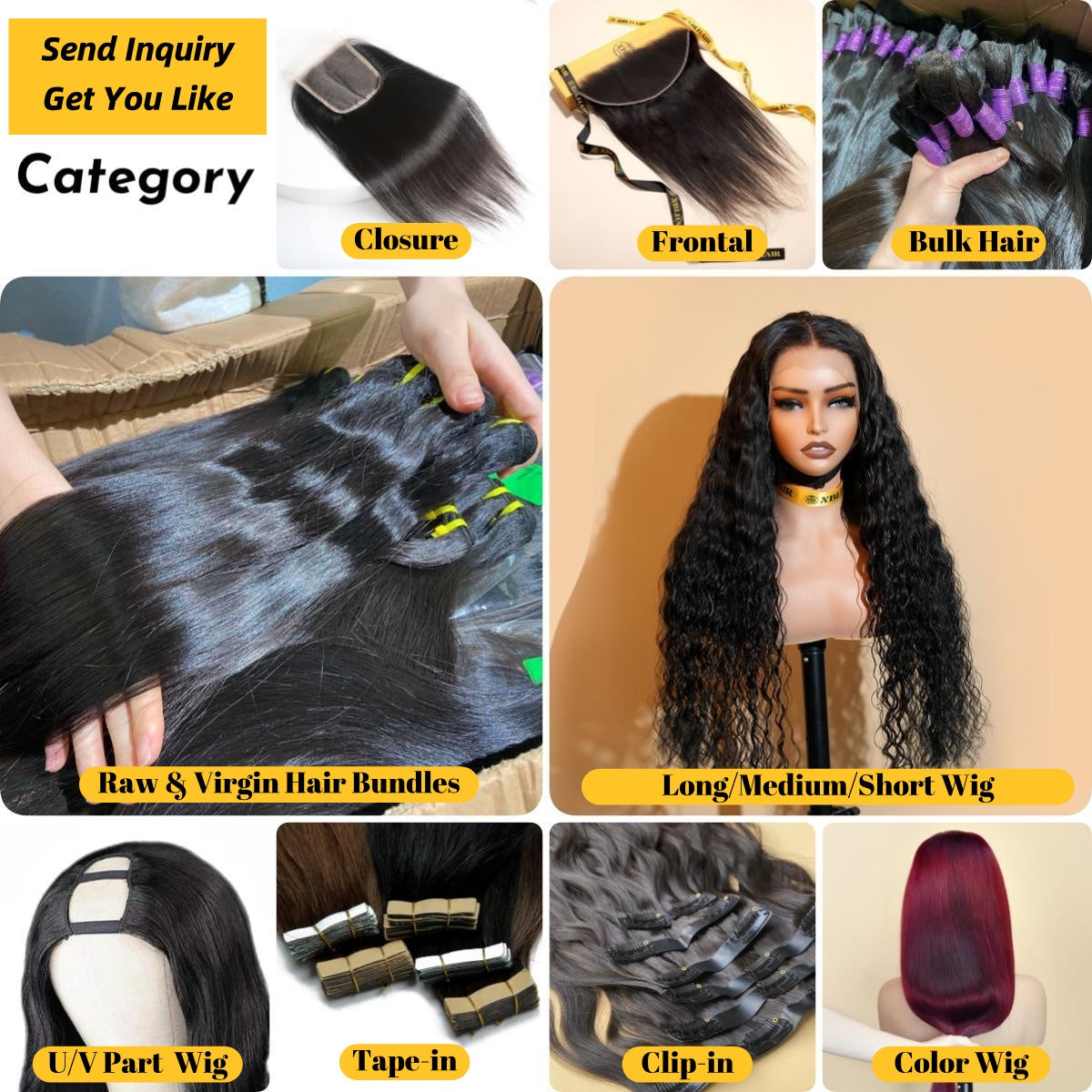 11A Good Quality Human Hair Bundles 12-30 Inch Raw Hair Extensions