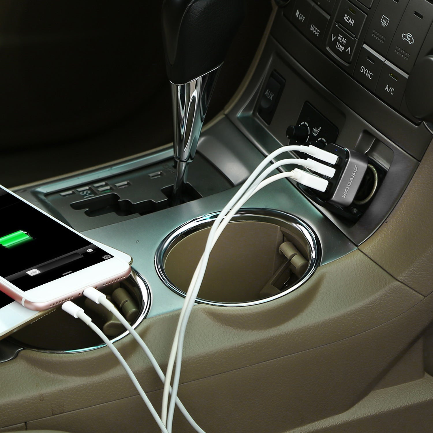1Pc 3Port USB Car Charger  30W 5.5A For IOS Phone 16 15 14 And More - 5 - CJ