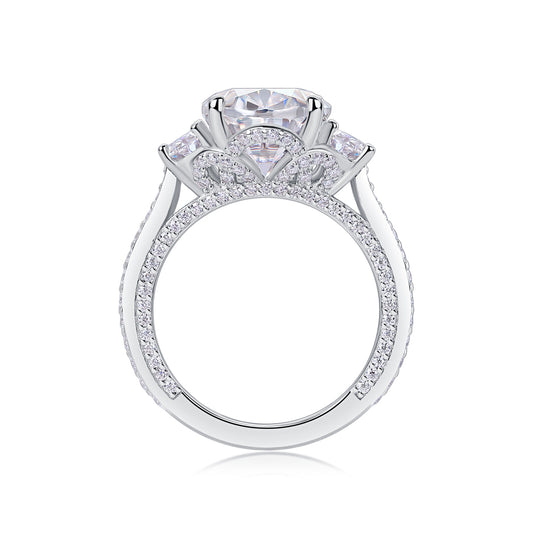 1Crown Of Radiance - A Fashionable And Luxurious Jewelry Accessory Set With Moissanite S925 Sterling Silver And Platinum - plated Diamond Prohibit TikTok sales - 5 - CJ