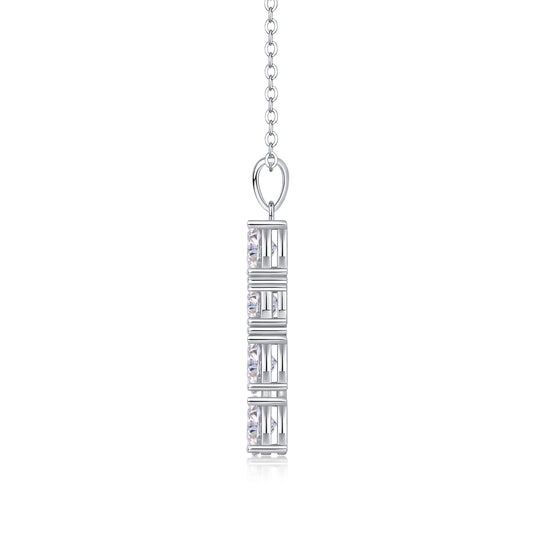 1Soul Guidance - Fashionable Jewelry Pendant Set With Moissanite S925 Sterling Silver And Platinum - plated Diamond, Moissanite Silver Jewelry Prohibit TikTok sales - 5 - cj