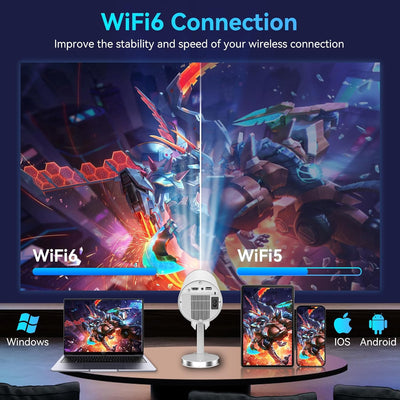Home Projector For Bedroom Wall Projection, Ultra - transparent, Mobile Phone Computer Direct Projection, Miniature Projector. - 5 - CJ