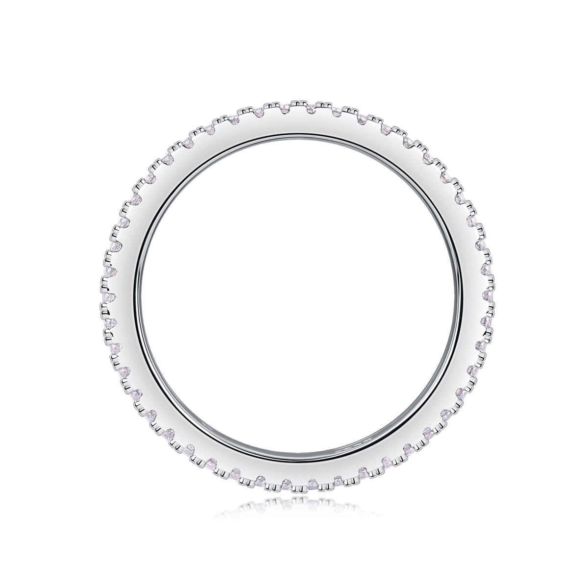 1Double Ring Shadow - A Fashionable And Luxurious Jewelry Piece Set With Moissanite S925 Sterling Silver And Platinum - plated Diamond Prohibit TikTok sales - 5 - CJ