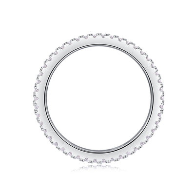 1Double Ring Shadow - A Fashionable And Luxurious Jewelry Piece Set With Moissanite S925 Sterling Silver And Platinum - plated Diamond Prohibit TikTok sales - 5 - CJ