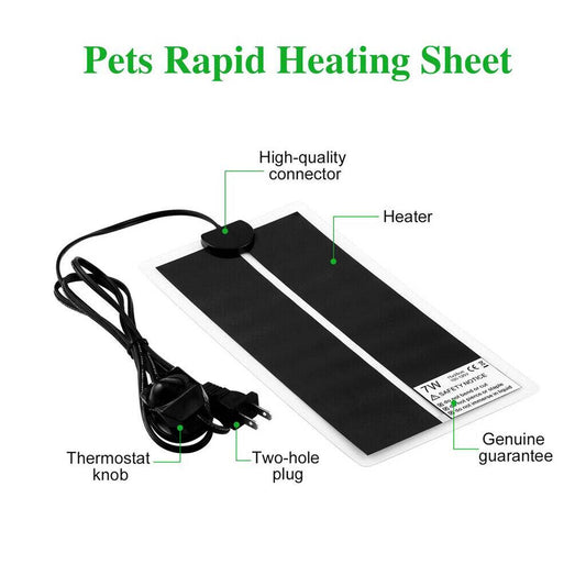 Pet Reptile Terrarium - Heizkissen - Heizmatte Mit Thermostatregler EU - Stecker - 5 - cjdroshippping