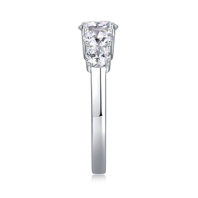 1Luxury Fashion Diamond Rings Lots Of Moissanite Silver Rings Prohibit TikTok sales - 5 - CJ