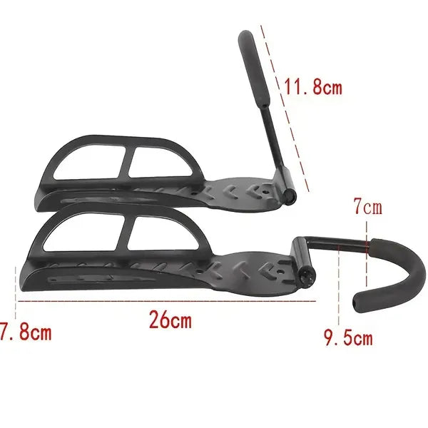 Wall - Mounted Storage Hook For Bikes And Scooters, Movable Garage Rack With 50 Lbs Capacity, Suitable For Mi Electric Scooter M365/PRO And Balance Scooter Nine ES1 ES2 - Black Metal - 5 - CJ