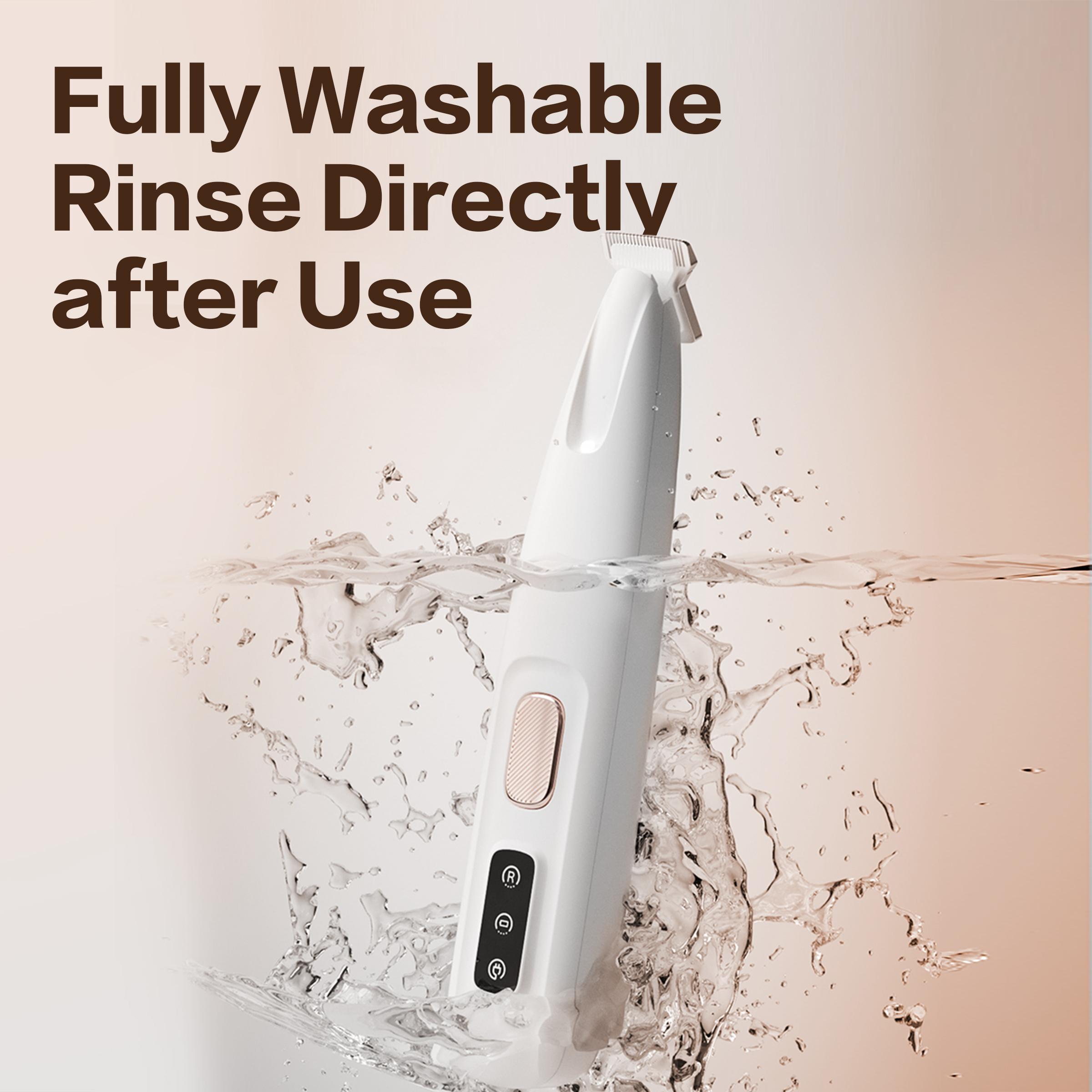 2025 New Pet Claw Trimmer 1-Pack Rechargeable Silent Pet Hair Trimmer Professional Pet Grooming Kit Cordless Waterproof LED Precision Trimming Home Pet Hair Trimmer by CJ