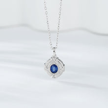 Simple Jewelry Retro Sapphire Pendant S925 Silver Necklace Cool Wind Collar Chain - 4 - https://x.com/titan_prim62775J