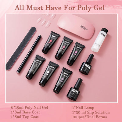 Poly Gel Gel Kit, Equipped With UV Light, Suitable For All Things - 5 - CJ