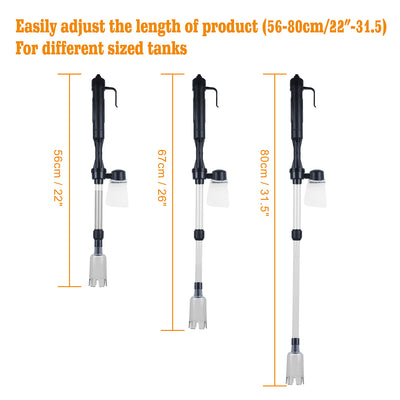 Battery - Operated Aquarium Vacuum Gravel Cleaner - 5 - CJ