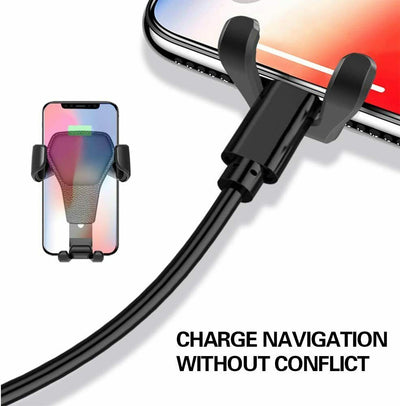 Universal Car Mount Holder Stand Air Vent Cradle For Mobile Cell Phone Gravity Car Mount Air Vent Phone Holder For I Phone X XR XS Max S Amsung S10 Note9 - 5 - CJ