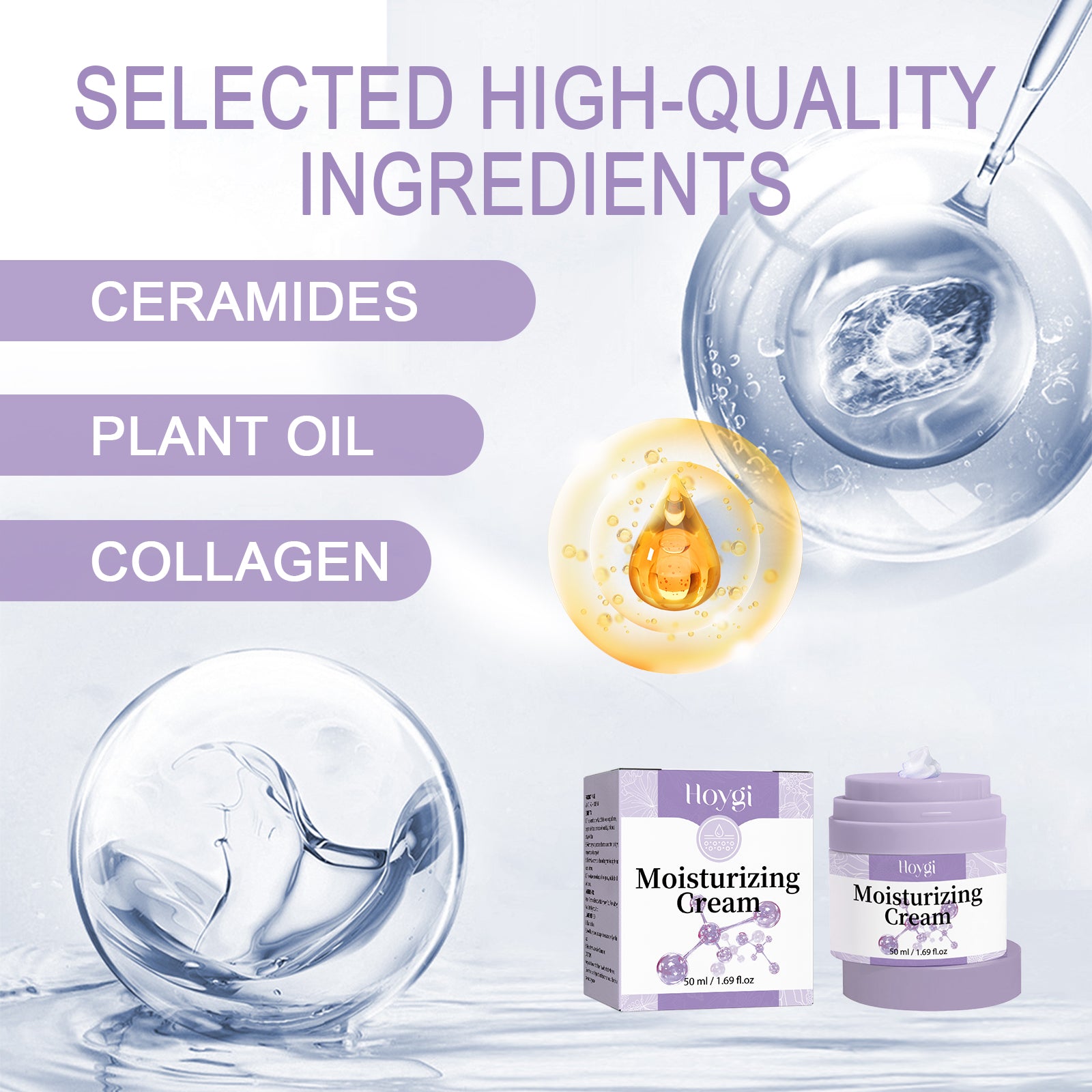 Hoygi Moisturizing Skin Care Cream Lighten Pigmentation Fine Lines Anti - Wrinkle Moisturizing Rejuvenation Whitening Firming Hydrating Cream - 5 - CJ
