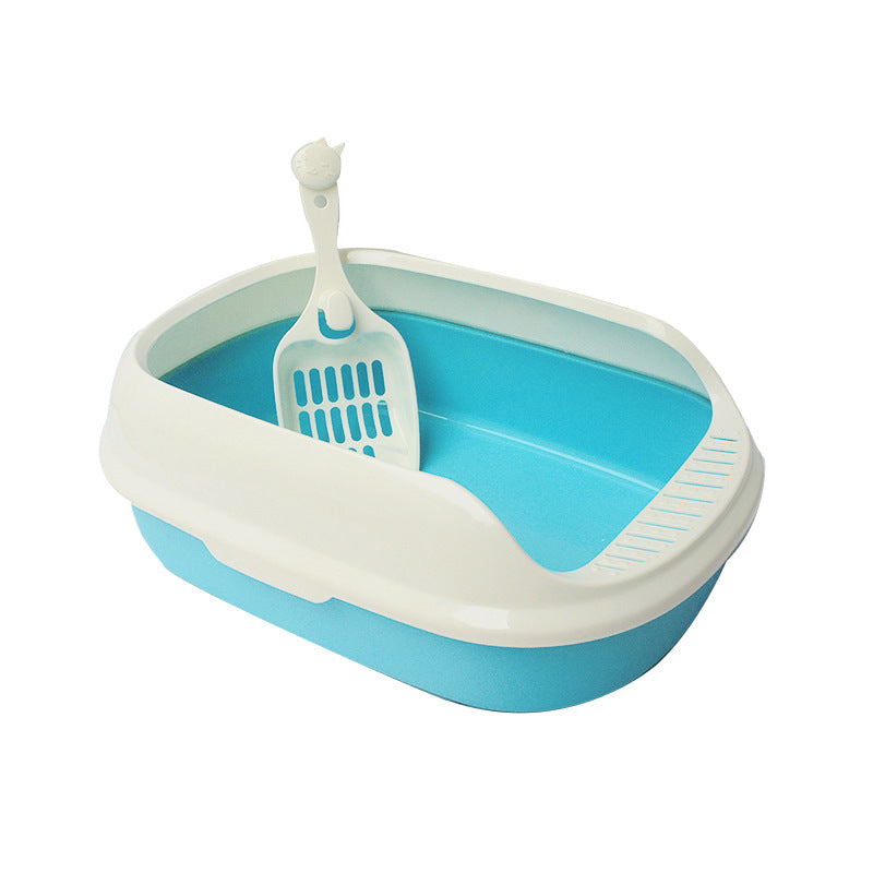 Pet Cat Litter Box With Shovel High - side Polyester Cat Litter Box - 0 - CJ