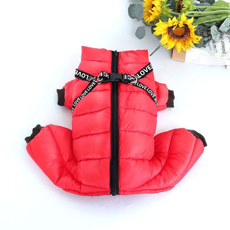 Pet Thickened Windproof Four - legged Warm Clothing - 0 - CJ