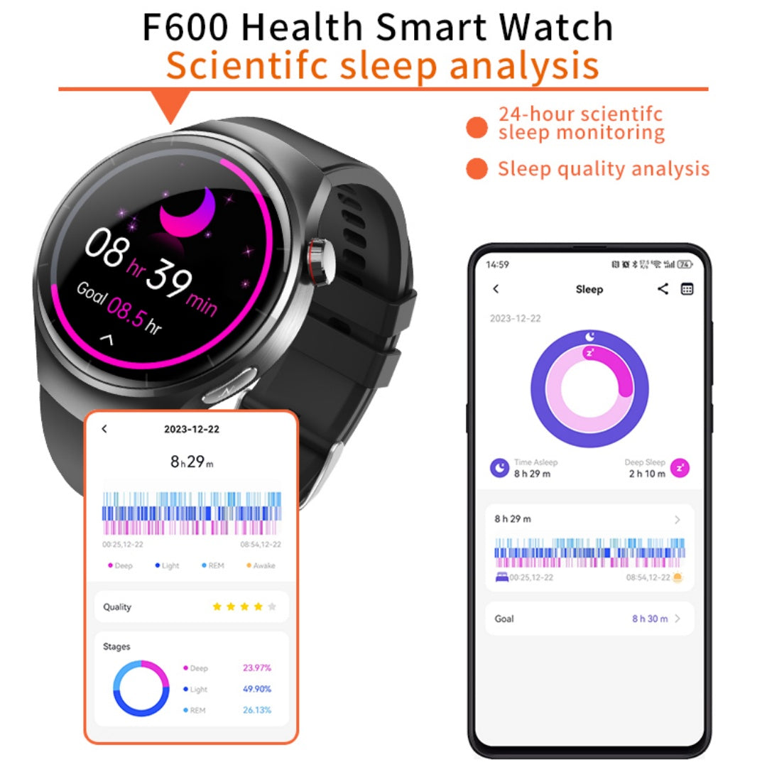 New 1.55 - inch Disc Smart Watch Health Tracker Health Manager - 5 - CJ