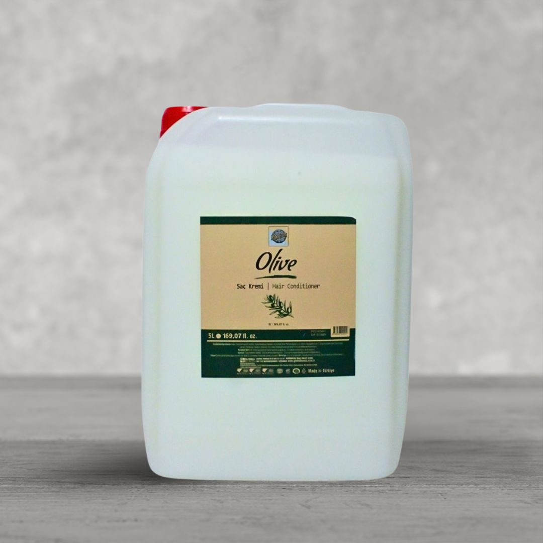 Roomsium Olive Hair Conditioner - 1.3 Gallon - Paraben Free - Gluten Free - Cruelty Free - Bulk Refill For Hotels Spas & Salons - 5 - CJ