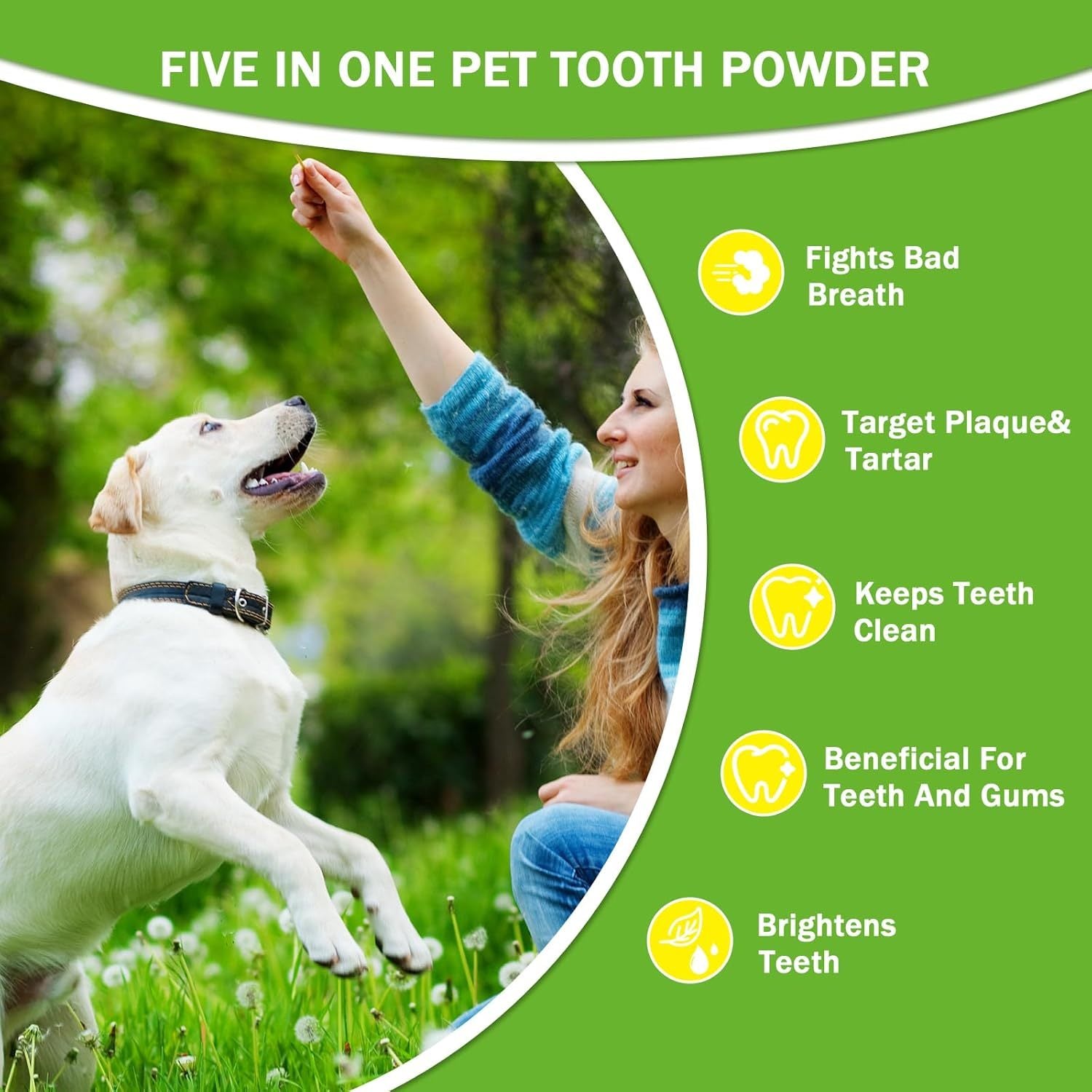 Pet Dental Powder - Freshens Breath, Protects Gums And Strengthens Teeth. An Essential For Daily Oral Care And General Dental Care. - 5 - CJ