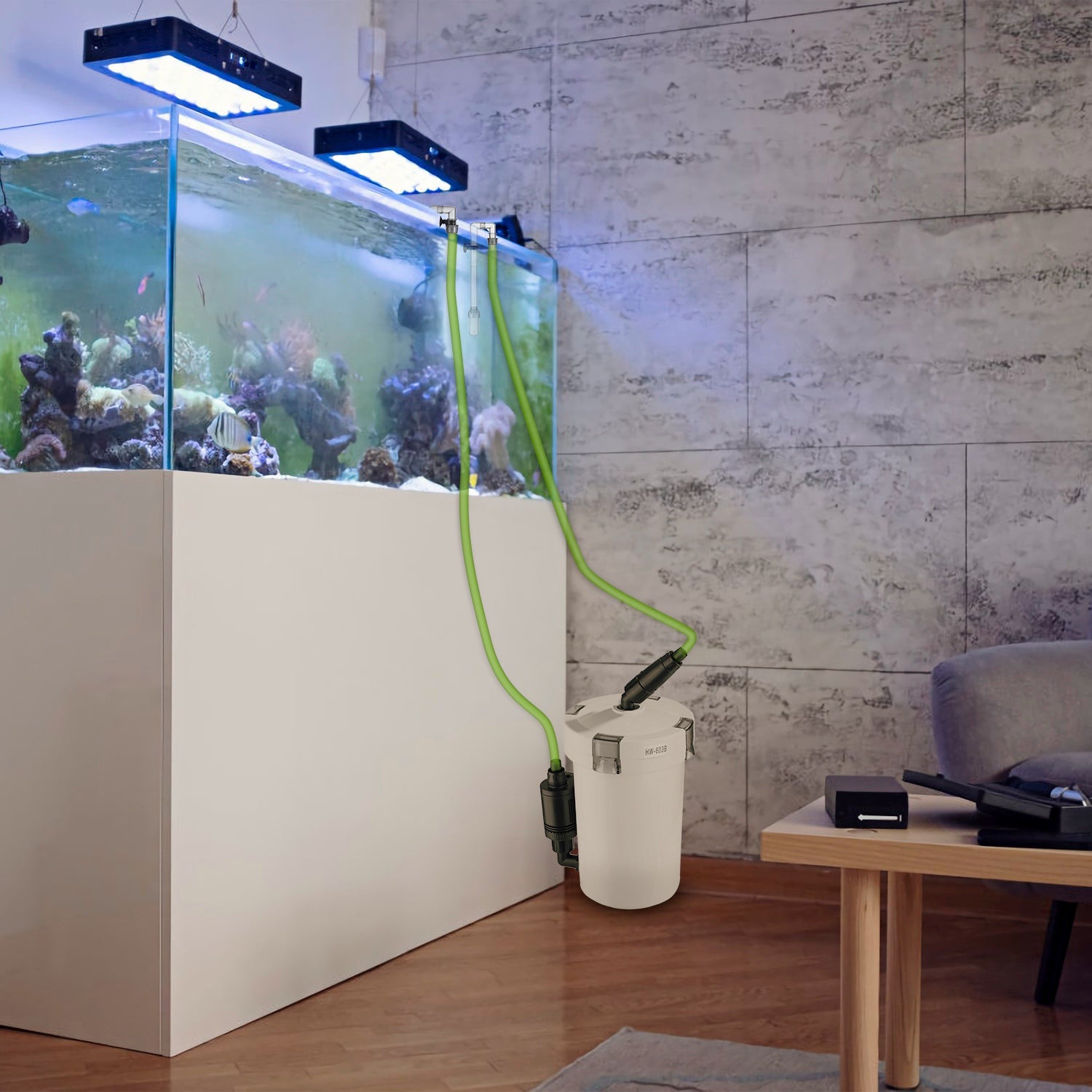 1Pc 3 - Stage External Canister Filter For 28 Gallon Aquarium Fish Tank 105gph 6W Easy Installation Silent - 5 - CJ