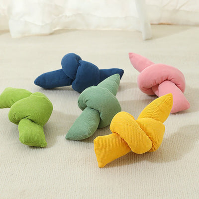 Dog Rope Toys Knots Chew Rope Toy Dog Pull Rope Natural Cotton Rope Dog Toys - Premium White Knot Dog Rope Toy - Interactive Dog Tug Toy - 5 - CJ